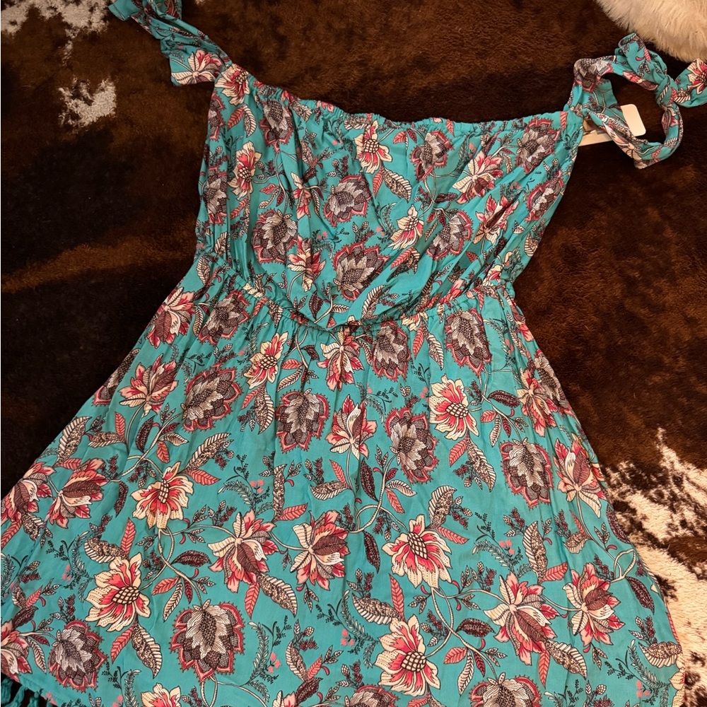 Floral Off-Shoulder Dress NWT